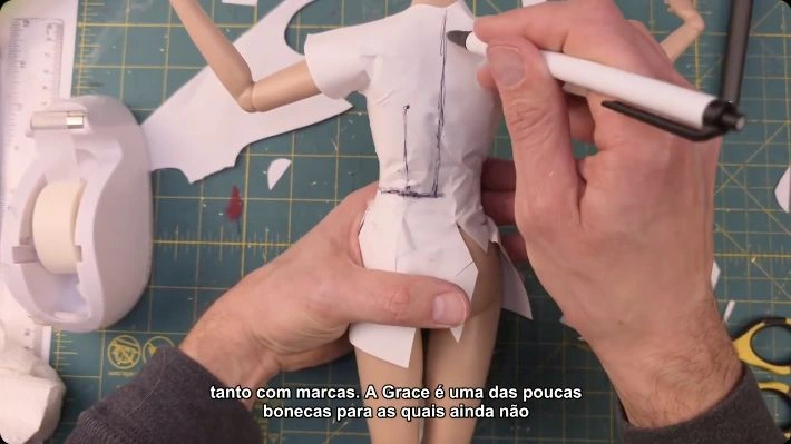 Aula 1: Corpete: moldagem em papel e marcações