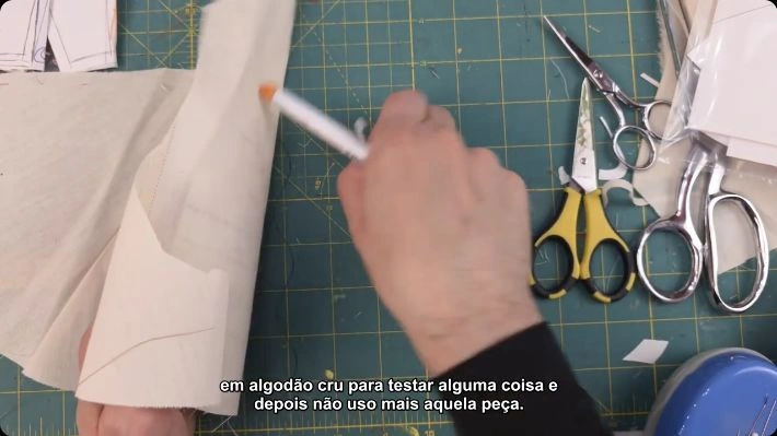 Aula 11: Manga: recorte, marcações e costura