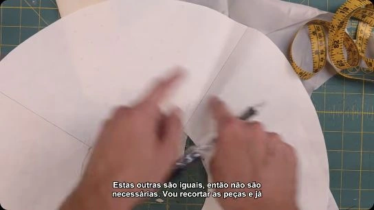 Aula 23: Saia godê: corte, franzido e união ao corpete